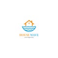 House wave logo template