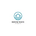 House wave logo template