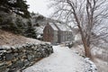 House in Wintry countryside