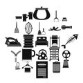 House work icons set, simple style Royalty Free Stock Photo