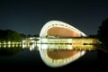 House of world cultures in Berlin at night