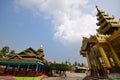 House of worship at Shwemawdaw Pagoda at Bago, Myanmar