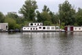 Houseboat Along The River Amstel At Amsterdam The Netherlands 10-6-2020