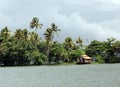 Houseboat, backwaters, Kerala, India Royalty Free Stock Photo