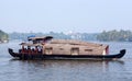 Houseboat on backwaters in Kerala, India