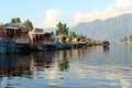 Houseboat in Dal Lake. Royalty Free Stock Photo