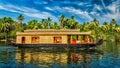 Houseboat on Kerala backwaters, India