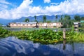 Houseboat in moored in Dal Lake-12 Royalty Free Stock Photo