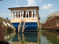 Houseboat in moored in Dal Lake-16 Royalty Free Stock Photo