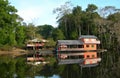 Houseboat in the rainforest