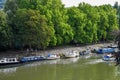 Houseboats on Avon river in Bath