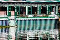 Houseboats, the floating luxury hotels in Dal Lake, Srinagar.India Royalty Free Stock Photo