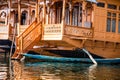 Houseboats, the floating luxury hotels in Dal Lake, Srinagar.India Royalty Free Stock Photo