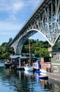 Houseboats in Freemont, Seattle Royalty Free Stock Photo