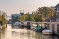 Houseboats in Leiden, the Netharlands