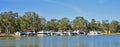 Houseboats on Murray River, Australia.