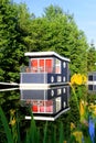 Houseboats in the row, Center Parcs Royalty Free Stock Photo
