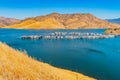 Houseboats wait for an adventure on Lake Kaweah in Central California