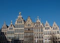 Housefront At Market Square In Antwerpen Royalty Free Stock Photo