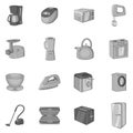 Household appliance icons set Royalty Free Stock Photo