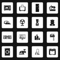 Household appliance icons set, simple style Royalty Free Stock Photo