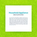 Household Appliance Paper Template