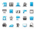 Household appliances and electronics icons Royalty Free Stock Photo