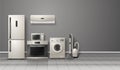 Household Appliances Realistic Composition Royalty Free Stock Photo