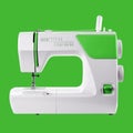 Household appliances - Sewing-machine green background Royalty Free Stock Photo