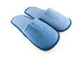 Household blue slippers Royalty Free Stock Photo