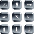 Household buttons Royalty Free Stock Photo