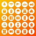 Household Circle Solid Icons