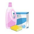 Household cleaning detergents set