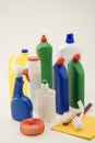 Household cleaning products.