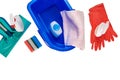 Household cleaning set