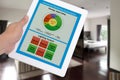 Household electricity consumption control system on digital tablet.