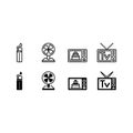 Household electronic appliance icon vector illustration isolated