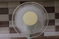 Household fan freshens the air Royalty Free Stock Photo