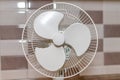 Household fan freshens the air Royalty Free Stock Photo