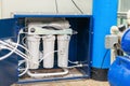 Household fresh water purification system, fine and deep filter