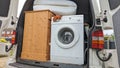 Household furniture packed into a van for Clearance Royalty Free Stock Photo