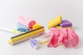 Household goods. Household items for everyday cleaning