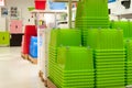 Household goods store, plastic containers