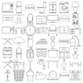 household item collection. Vector illustration decorative design Royalty Free Stock Photo