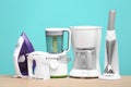 Household and kitchen appliances Royalty Free Stock Photo