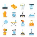 Household objects and tools icons Royalty Free Stock Photo