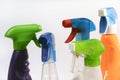 Household Spray Bottles Royalty Free Stock Photo