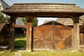 Household. Traditionally carved gate from Breb village, MaramureÃâ¢ County, Romania.