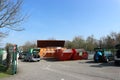 Household waste recycling center in Karlsruhe, Germany, March 25 2017 Royalty Free Stock Photo