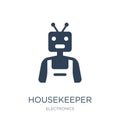 housekeeper icon in trendy design style. housekeeper icon isolated on white background. housekeeper vector icon simple and modern Royalty Free Stock Photo